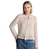 DeFacto Regular Fit Triko Hırka, S, H2164AX26SP, Ekru-ER105, Kadın