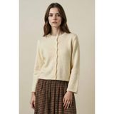 DeFacto Regular Fit Triko Hırka Sarı, 2XL, G9176AX26SP, Sarı-YL252, Kadın