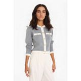 Defacto Regular Fit Triko Hırka, Xl, C1482AX25AU, Gri, Kadın