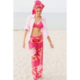 DeFacto Regular Fit Tül Plaj Pantolonu H3061AX26SP - Pembe-PN48 - XS