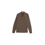 DeFacto Regular Fit Twill Uzun Kollu Gömlek, S, E7689AX25AU, Kahve-BN571, Erkek
