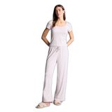 DeFacto Regular Fit Uzun Kollu 2li Ribana Pijama Takımı, XL, G4408AX26SM, Pembe-PN425, kadın