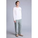DeFacto Regular Fit Uzun Kollu Modal Pijama Takımı, M, G5362AX26SP, Haki-KH430, erkek