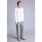DeFacto Regular Fit Uzun Kollu Modal Pijama Takımı, XL, G5362AX26SP, Haki-KH430, erkek