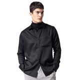 DeFacto Regular Fit Uzun Kollu Siyah Gömlek, XS, B8951AX23WN, Siyah-BK81, Erkek