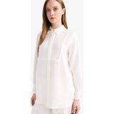 DeFacto Regular Fit Uzun Kollu Tesettür Gömlek Tunik D1345AX25SM - Ekru-ER105 - XL