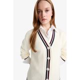 DeFacto Regular Fit V Yaka Hırka Ekru, 2XL, D5030AX25AU, Ekru-ER99, Kadın