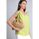 DeFacto Regular Fit V Yaka Kolsuz Yeşil Gömlek H5716AX26SM - Yeşil-GN278