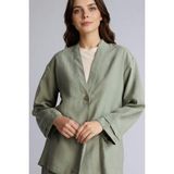 DeFacto Regular Fit V Yaka Modal Kimono H0673AX26SP - Haki-KH461