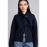 DeFacto Regular Fit V Yaka Triko Hırka, L, H3141AX26SP, Lacivert-NV105, Kadın