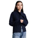 DeFacto Regular Fit V Yaka Triko Hırka, M, H3141AX26SP, Lacivert-NV105, Kadın