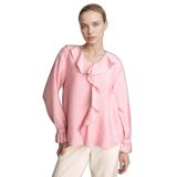 DeFacto Regular Fit V Yaka Uzun Kollu Bluz, XL, H5935AX26SP, Pembe-PN111, Kadın