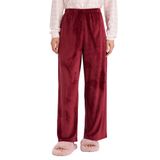 DeFacto Regular Fit Velur Pijama Altı, L, G5915AX25WN, Bordo-BR248, Kadın