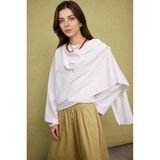 DeFacto Regular Fit Vual Uzun Kollu Ekru Tunik I0323AX26AU - Ekru-ER105 - XL