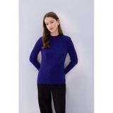 DeFacto Regular Fit Yarım Balıkçı Yaka Basic Düz Triko Kazak D9386AX24WNPR284 Mor
