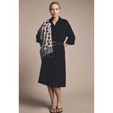 DeFacto Regular Fit Yarım Kollu Midi Elbise, 44, H0231AX26SP, Siyah-BK81, Kadın