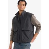DeFacto Regular Fit Yelek Antrasit, M, Regular Fit Yelek, Antrasit-AR191, Erkek