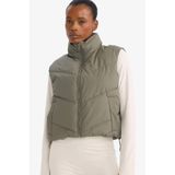 DeFacto Regular Fit Yelek Haki, L, Regular Fit Yelek, Haki-KH402, Kadın