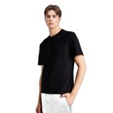 DeFacto Regular Fit%100 Pamuk Baskılı Tişört, L, G4827AX26SM, Siyah-BK81, Erkek