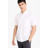 DeFacto REGULAR FIT%100 Pamuk Oxford Gömlek, 3XL, D7419AX26SP, Beyaz, Erkek
