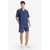 Defacto Relax Fit Aerobin Bermuda Şort, 32, D2722AX25SM, Lacivert, Erkek