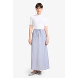 DeFacto Relax Fit Beli Lastikli Krinkıl Kumaş Bilek Midi Etek G1093AX25SM