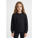 Defacto Relax Fit Bisiklet Yaka Basic Düz Okul Sweatshirt Kız Çocuk, 5/6 Yaş (116cm), A2797A825AU, Siyah, kız-çocuk