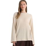 DeFacto Relax Fit Bisiklet Yaka Bürümcük Uzun Kollu Tişört, 3XL, F7427AX25AU, Bej-BG186, Kadın