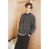 DeFacto Relax Fit Bisiklet Yaka Çizgili Sweatshirt E9408AX25AU