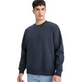 DeFacto Relax Fit Bisiklet Yaka Kalın İçi Yumuşak Tüylü Basic Düz Sweatshirt, XL, T5139AZ25AU, Lacivert, erkek