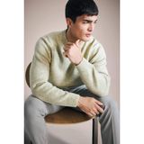DeFacto Relax Fit Bisiklet Yaka Triko Kazak, XL, E8390AX25CW, Haki-KH439, Erkek