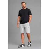DeFacto Relax Fit Düz Paça Büyük Beden Gri Şort H2058AX26SM - Gri-GR210 - 3XL