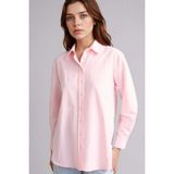 DeFacto Relax Fit Gömlek Yaka Poplin Tunik D7341AX26SP - Pembe-PN186