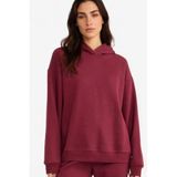 Defacto Relax Fit Kapüşonlu Basıc Kalın Sweatshirt, 2XL, D9935AX25WN, Bordo-BR115, Kadın, XXL