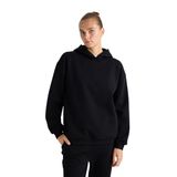 DeFacto Relax Fit Kapüşonlu Basıc Kalın Sweatshirt, XL, D9935AX25WN, Siyah-BK81, kadın
