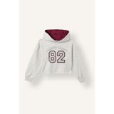 DeFacto Relax Fıt Kapüşonlu Baskılı Kalın Kumaş Sweatshirt Kız Çocuk H9744A826AU