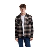 DeFacto Relax Fit Kareli Oduncu Uzun Kollu Gömlek, XS, B0859AX23WN, Kahve-BN497, Erkek