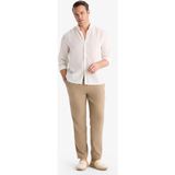 DeFacto Relax Fit Kısa Paça Keten Görünümlü Beli Bağcıklı Lastikli Cepli Pantolon E4790AX25AU - Kahve-BN295 - 28