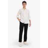 Defacto Relax Fit Kısa Paça Keten Görünümlü Pantolon E4790ax25aubk27 Siyah