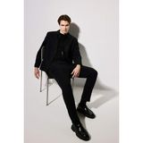 DeFacto Relax Fit Kısa Paça Uzun Boy Keten Görünümlü Pantolon E4790AX26SM - Siyah-BK27 - 30