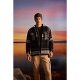 DeFacto Relax Fit Oduncu Flanel Uzun Kollu Kareli Gömlek, XS, 3162929, Haki, Erkek