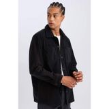 DeFacto Relax Fit Polar Uzun Kollu Siyah Gömlek, XS, A4782AX24WN, Siyah-BK81, Erkek