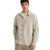 DeFacto Relax Fit Polo Yaka Gabardin Uzun Kollu Gömlek, XL, G6595AX25WN, Gri, Erkek