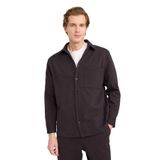 DeFacto Relax Fit Polo Yaka Penye Uzun Kollu Gömlek, M, G6499AX25WN, Kahve-BN337, Erkek