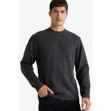 DeFacto Relax Fit Triko Kazak Antrasit, L, F5847AX25CW, Antrasit-AR4, Erkek