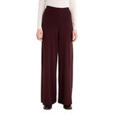 DeFacto Relax Fit Triko Pantolon Basıc Beli Lastikli Geniş Paça Bordo, S, V0088AZ25WN, Bordo-BR115, Kadın