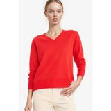 Defacto Relax Fit V Yaka Triko Kazak, S, C4024AX25WN, Kırmızı, Kadın