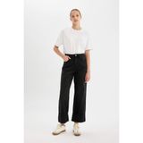 DeFacto Relax Fit Yüksek Bel Bilek Boy Jean Pantolon, 32, C6387AX24AU, NM40, Erkek