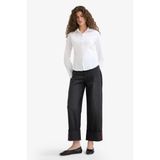 DeFacto Relax Fit Yüksek Bel Düz Paça Uzun Jean Pantolon, 38, F2030AX25WN, Siyah-NM40, Kadın