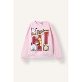 DeFacto Relaxed Fit Bisiklet Yaka Pochacco Baskılı Sweatshirt Kız Çocuk